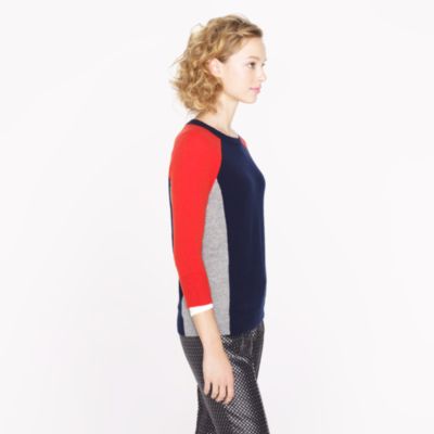 Collection cashmere colorblock sweater