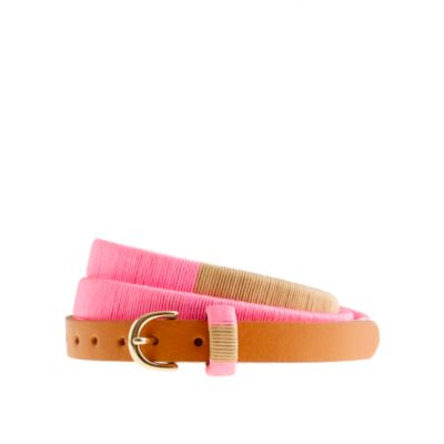 Thread-wrapped belt