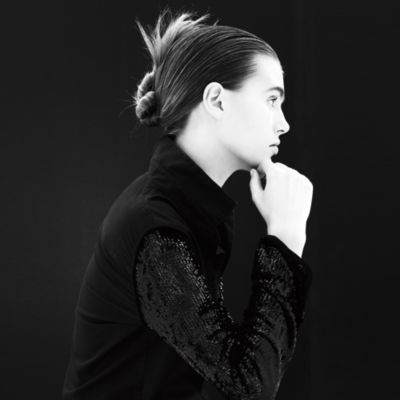 Collection sequin-sleeve shirt