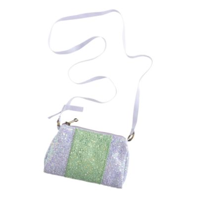 Girls' glitter pursette in colorblock