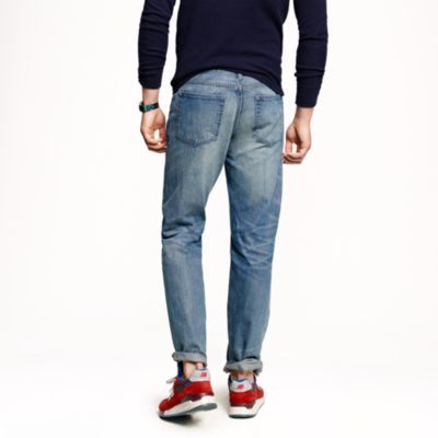 Straight jean in vintage worn wash