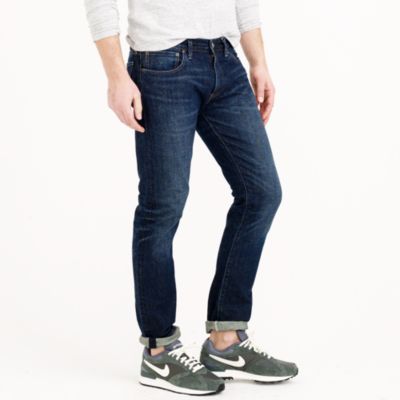 484 jean in dark worn wash