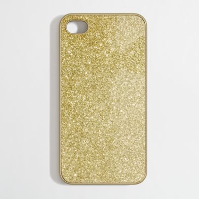 Factory metallic glitter phone case for iPhone 4