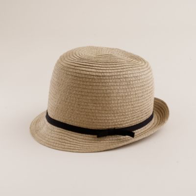 Classic straw fedora