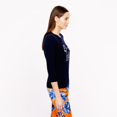 Hugo Guinness for J.Crew cashmere terrier sweater