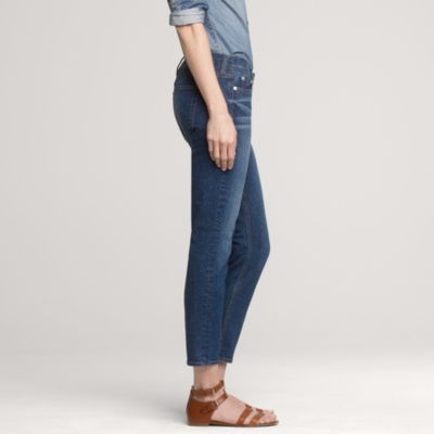 Cropped matchstick jean in hide away wash