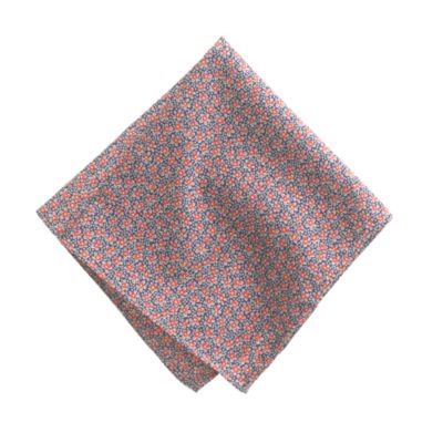 Liberty pocket square in speckle floral