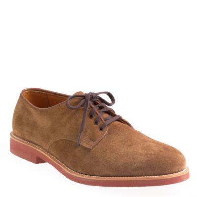 Limited-edition Alden&reg; for J.Crew suede oxfords with red sole