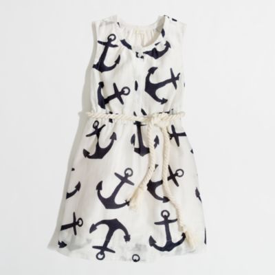 Factory girls' anchor rope dress