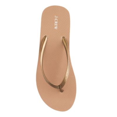 Skinny wedge flip-flops
