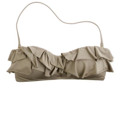 Jersey Lomellina&reg; ruffle bandeau top