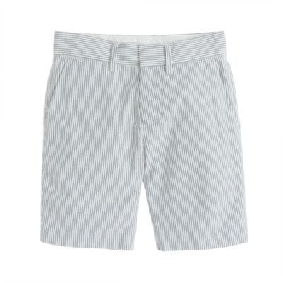 Boys' club short in seersucker