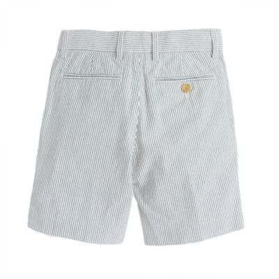 Boys' club short in seersucker