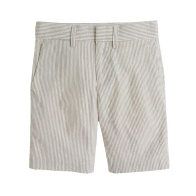 Boys' club short in seersucker