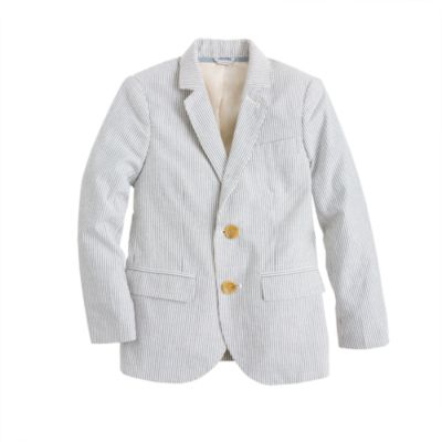 Boys' Ludlow suit jacket in seersucker