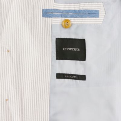 Boys' Ludlow suit jacket in seersucker