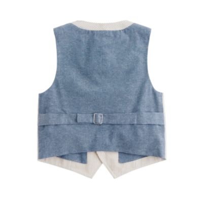 Boys' Ludlow suit vest in seersucker