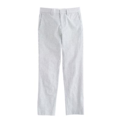 Boys' slim Ludlow suit pant in seersucker