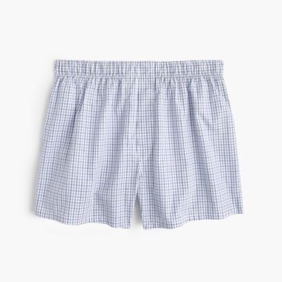 Tattersall boxers in blue