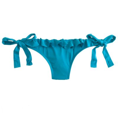 Jersey Lomellina&reg; ruffled tie hipster