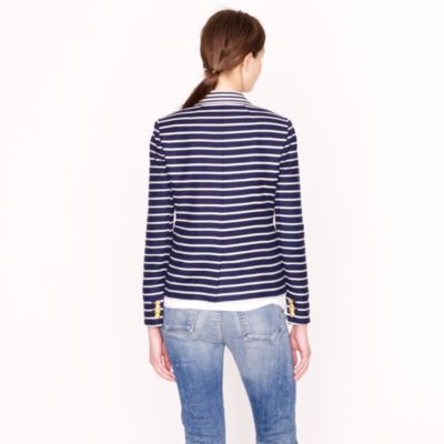 Schoolboy blazer in mixed stripe