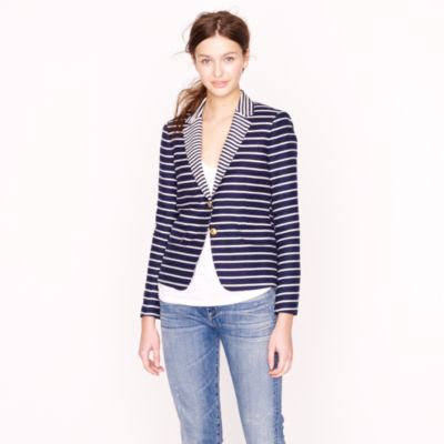 Schoolboy blazer in mixed stripe