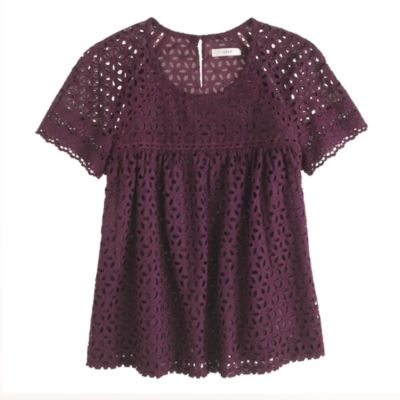 Eyelet top