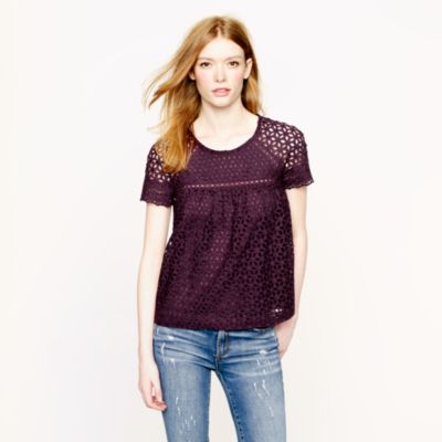 Eyelet top