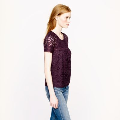 Eyelet top