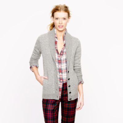 Collection cashmere shawl cardigan