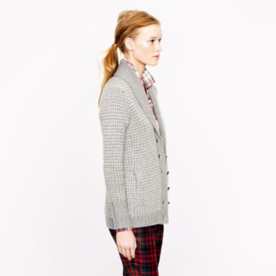 Collection cashmere shawl cardigan