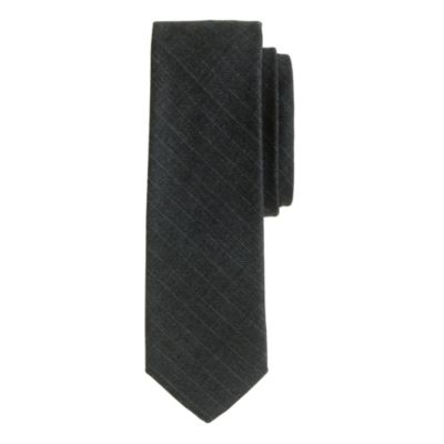 Italian wool tie in shadow stripe
