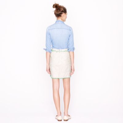Cream glimmer tweed mini