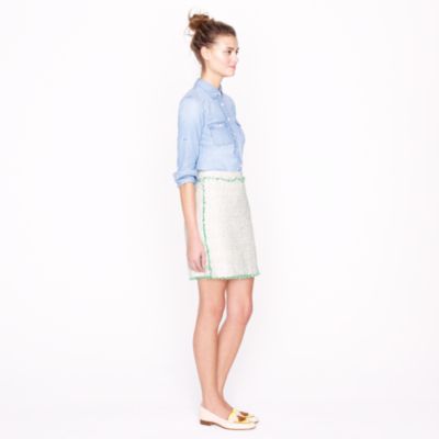 Cream glimmer tweed mini