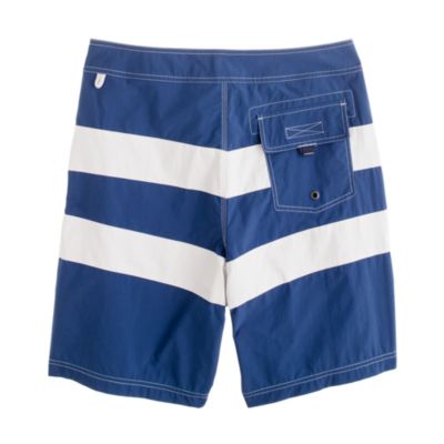 9" board shorts in wide stripe