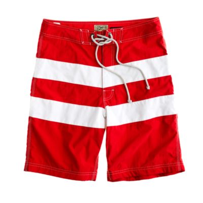 9" long board short in social stripe