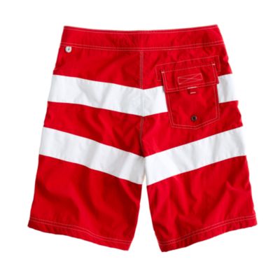 9" long board short in social stripe