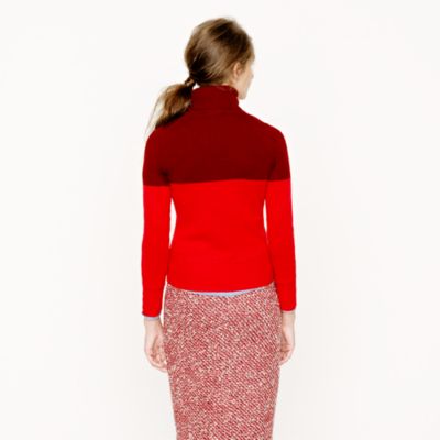 Collection cashmere colorblock turtleneck