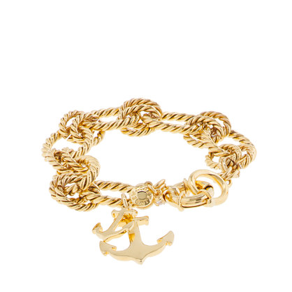 Anchor charm bracelet
