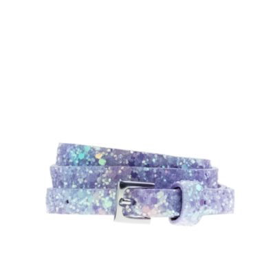 Girls' superskinny glitter belt