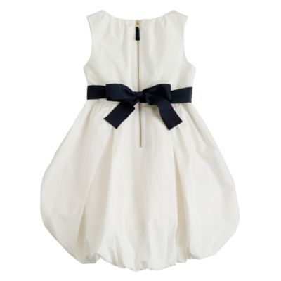 Girls' poplin bubble dress