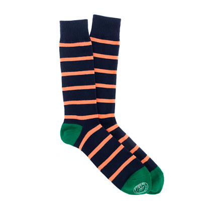 Naval-stripe socks
