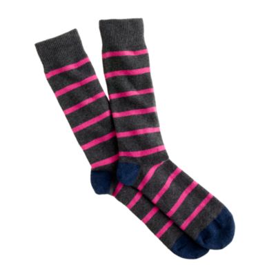 Naval-stripe socks