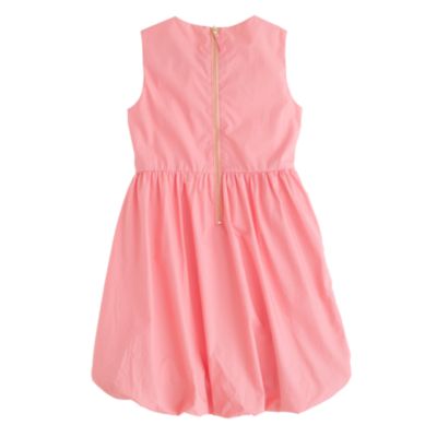 Girls' petal poplin dress