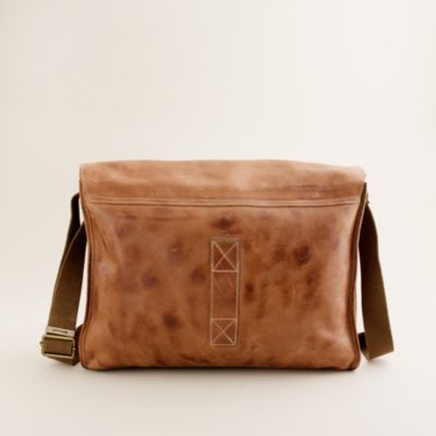 Belstaff&reg; leather messenger bag