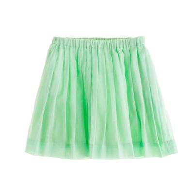 Girls' pull-on pleated skirt