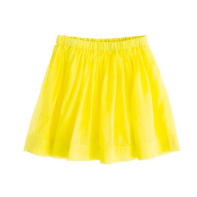 Girls' pull-on pleated skirt