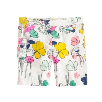 Girls' bermuda short in floating floral