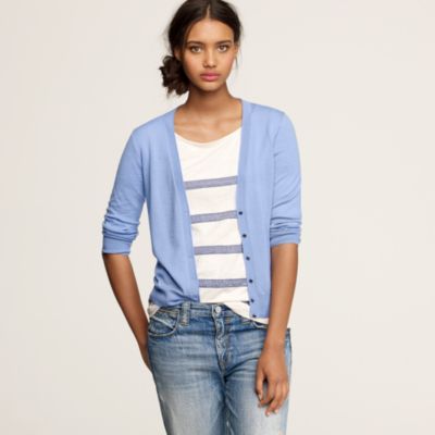 Featherweight cotton cardigan