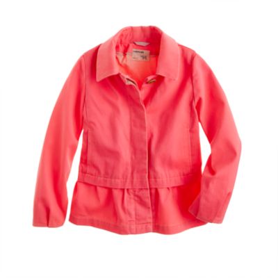 Girls' chino peplum jacket